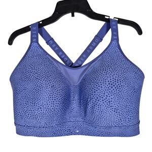 Under Armour Infiity High Support Purple Crossback Sports Bra Womens size 2X